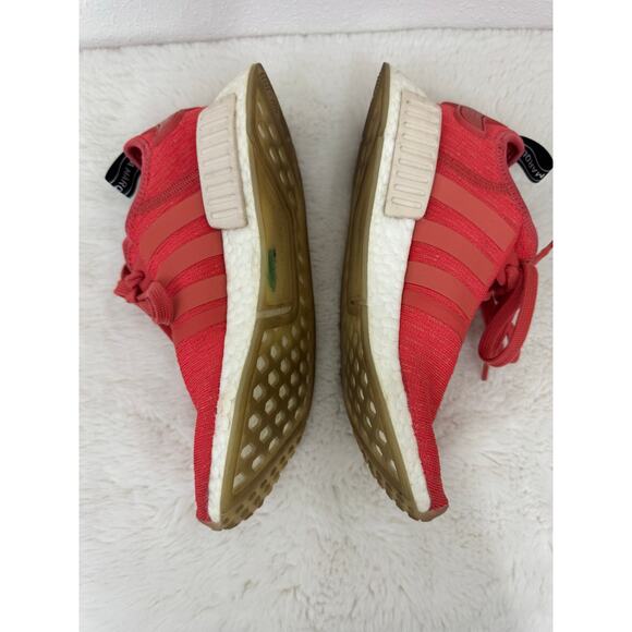 Adidas NMD R1 Women’s Size 7 Coral Red Boost Sneakers - Picture 5 of 7